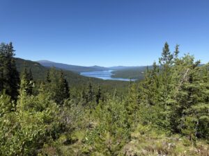 Dease Lake accommodations lead to great views like this one of the lake the community gets its name from